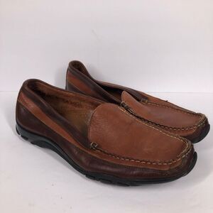 Allen Edmonds Brown Leather Boulder Loafers Driving Moccasins Mens Size 12